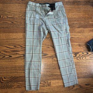 NWT Moss London Smart Pants in Gray Check